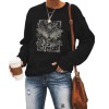 Animal print casual long sleeved sweatshirt