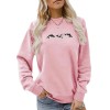 Dolphin print casual long sleeved sweatshirt