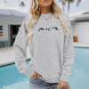 Dolphin print casual long sleeved sweatshirt