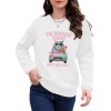 Cat printed hoodie with round neck